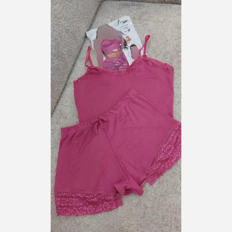 لباس خواب کبریتی نیم تنه و شورتک وارداتی مناسب سایز 38 تا 42