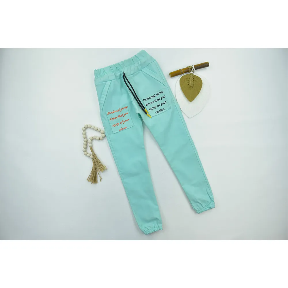 شلوار دخترانه پارچه بنگال استایل راسته کمر و دم پا کشی 8 تا 10 سال