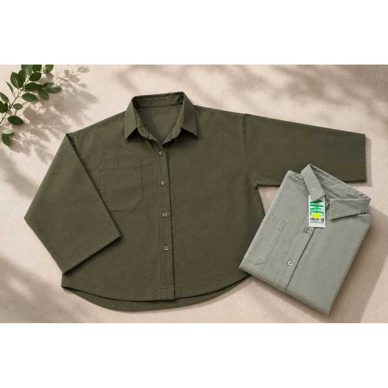 شومیز باکسی لینن تینیجری دخترانه مدل افرا