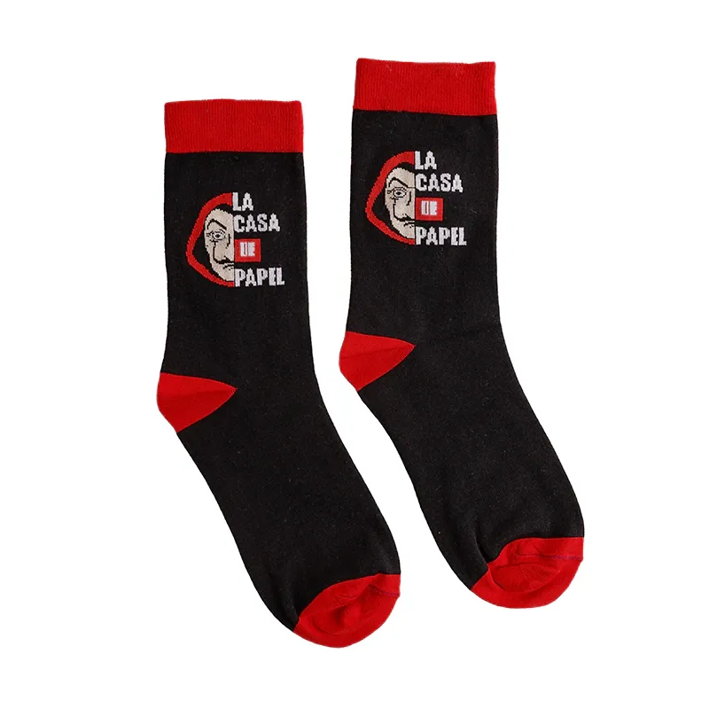 جوراب ساقدار طرح لاکازا نخی فری سایز زنانه