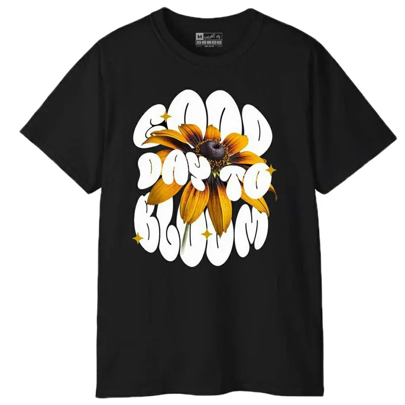 تیشرت آستین کوتاه مردانه پاد آفرین مدل 1647 طرح چاپ نخ پلی استر یقه گرد معمولی