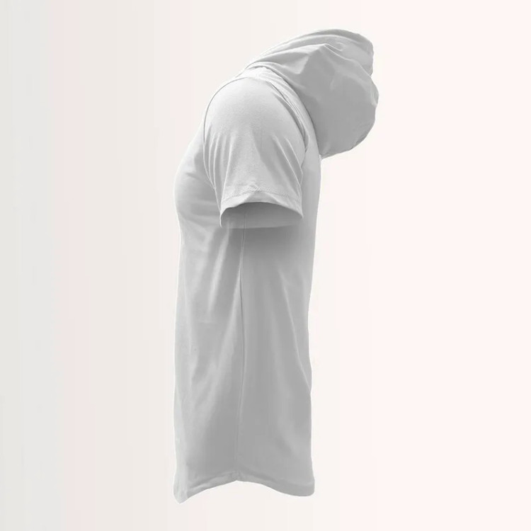 تیشرت کلاه دار مردانه جین وست رنگ سفید