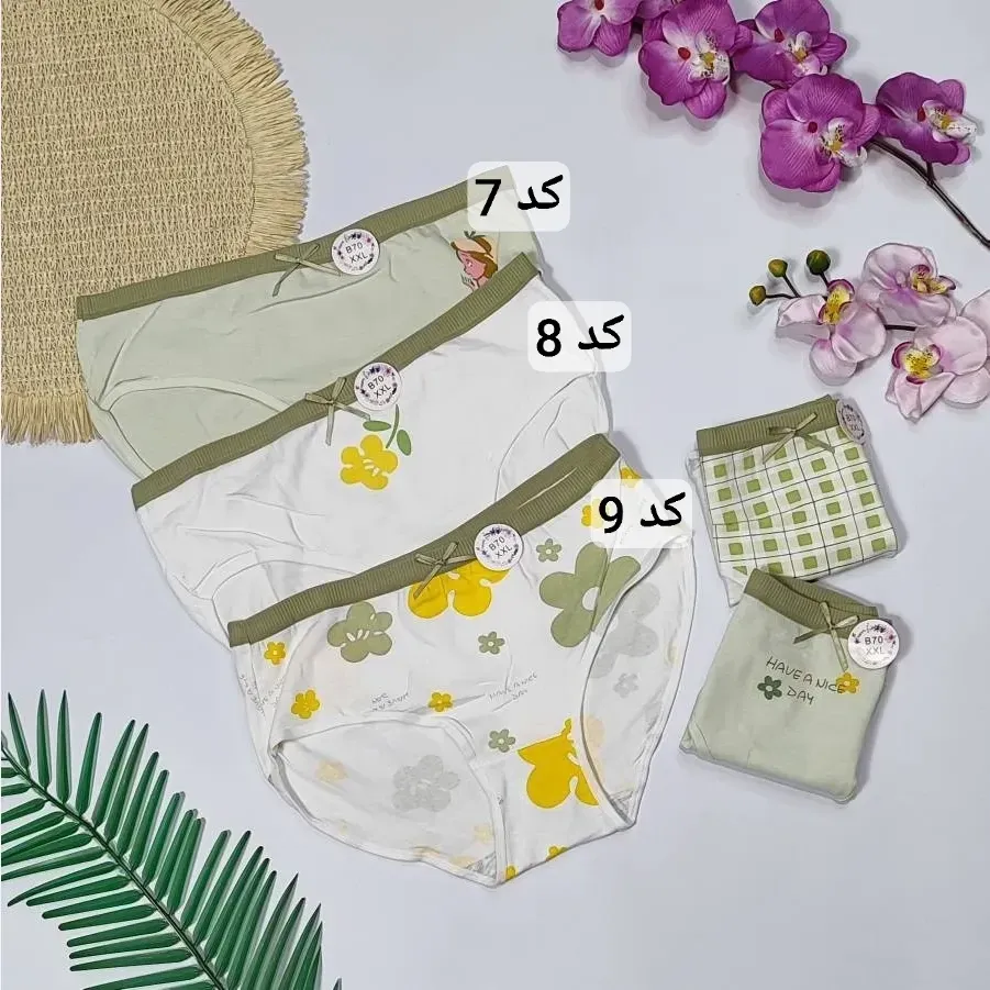 شورت نخی وارداتی سایز بزرگ XXL ضد حساسیت فاق دو لایه