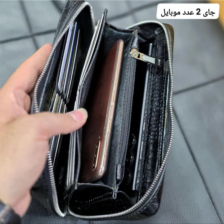 کیف دستی پاسپورتی چرم طبیعی مردانه و زنانه مدل مچی و دستی