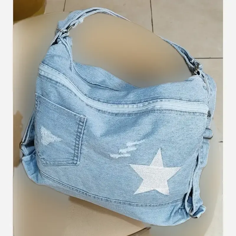 کیف جین 3کاره زنانه لی خارجی درجه یک ابعاد 35 در 35 سانت