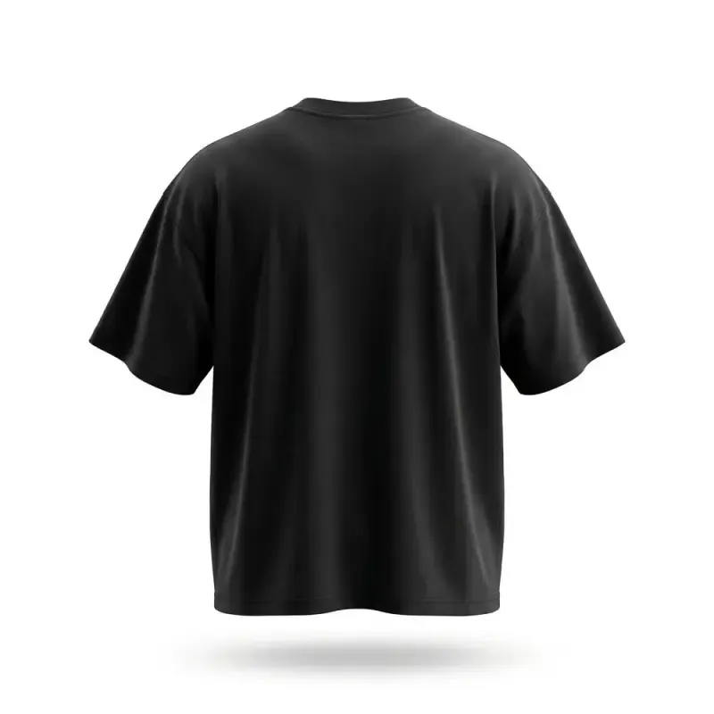 تیشرت مشکی طرح مغز خارج از سرویس جنس پارچه ماکان